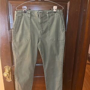 Studio Blue Olive Green Utility Pants Size 32 Straight Leg